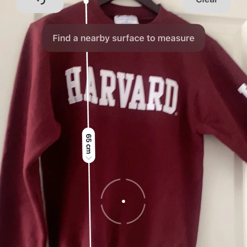 Champion Harvard crew neck sweatshirt Size xs burgundy maroon pullover - Picture 3 of 6